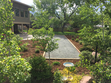 BOCCE BALL COURT IN APPLEWOOD LANDSCAPE